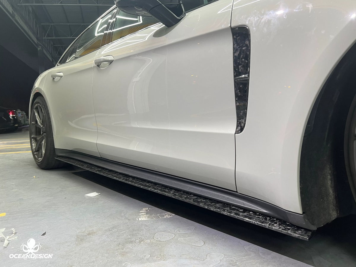 Porsche 971 Panamera OceanDesign OD-Style Dry Carbon Fiber Aero Kit – Front Lip / Side Skirts / Rear Lip / Rear Wing / Fender Trim