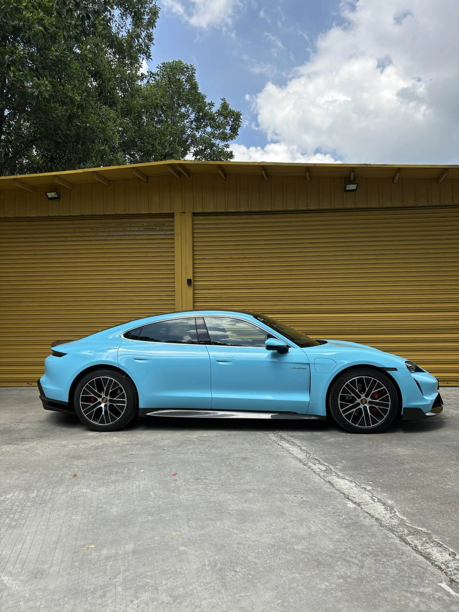 Porsche Taycan OceanDesign OD-Style Dry Carbon Fiber Aero Kit – Front Lip / Side Skirts / Rear Lip / Rear Wing / Mirror Covers