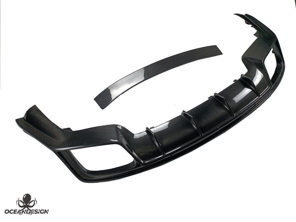 Porsche 971 Panamera OceanDesign OD-Style Dry Carbon Fiber Aero Kit – Front Lip / Side Skirts / Rear Lip / Rear Wing / Fender Trim