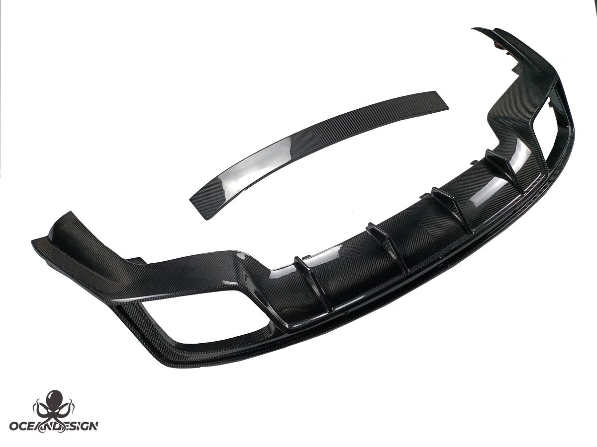 Porsche 971 Panamera OceanDesign OD-Style Dry Carbon Fiber Aero Kit – Front Lip / Side Skirts / Rear Lip / Rear Wing / Fender Trim