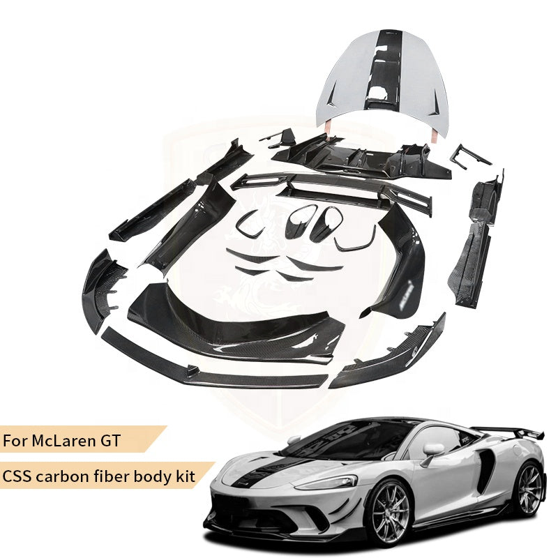 McLaren GT CSS-Style dry carbon fiber body kit — OEM fitment