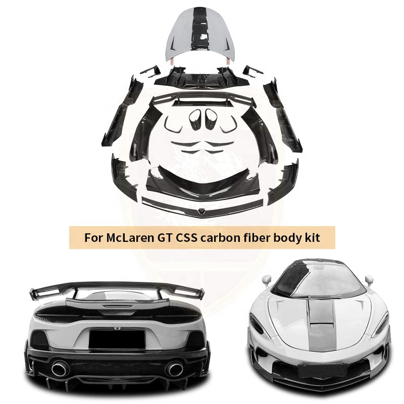 McLaren GT CSS-Style dry carbon fiber body kit — full set