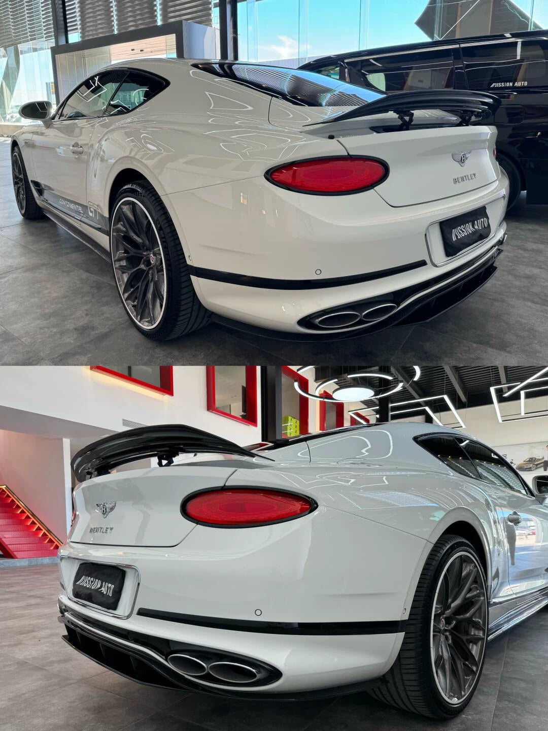 Bentley Continental GT MSY Style Dry Carbon Fiber Half Aero Kit – Front Lip, Side Skirts, Rear Lip, Fender Vents
