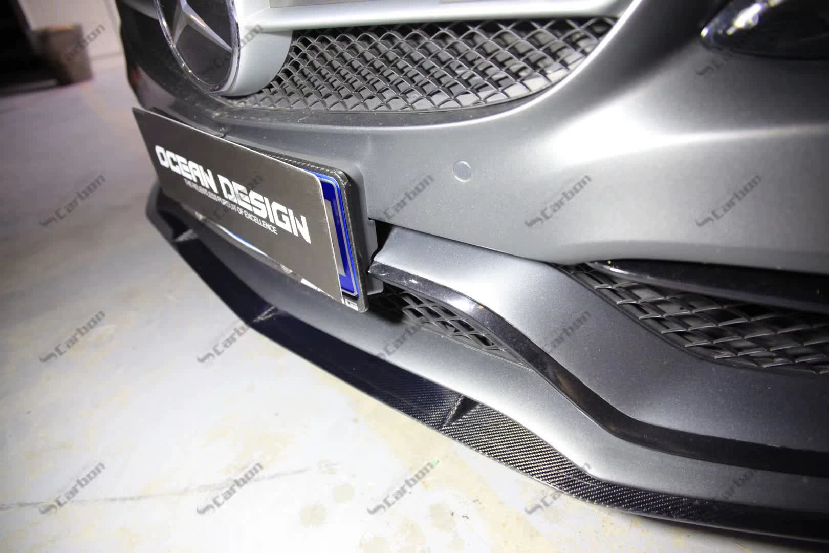 Mercedes-Benz C63 AMG Coupe W205 Edition One Style Carbon Fiber Aero Kit – Center Lip, Front Bumper Vents, Rear Lip, Rear Wing, Rear Diffuser