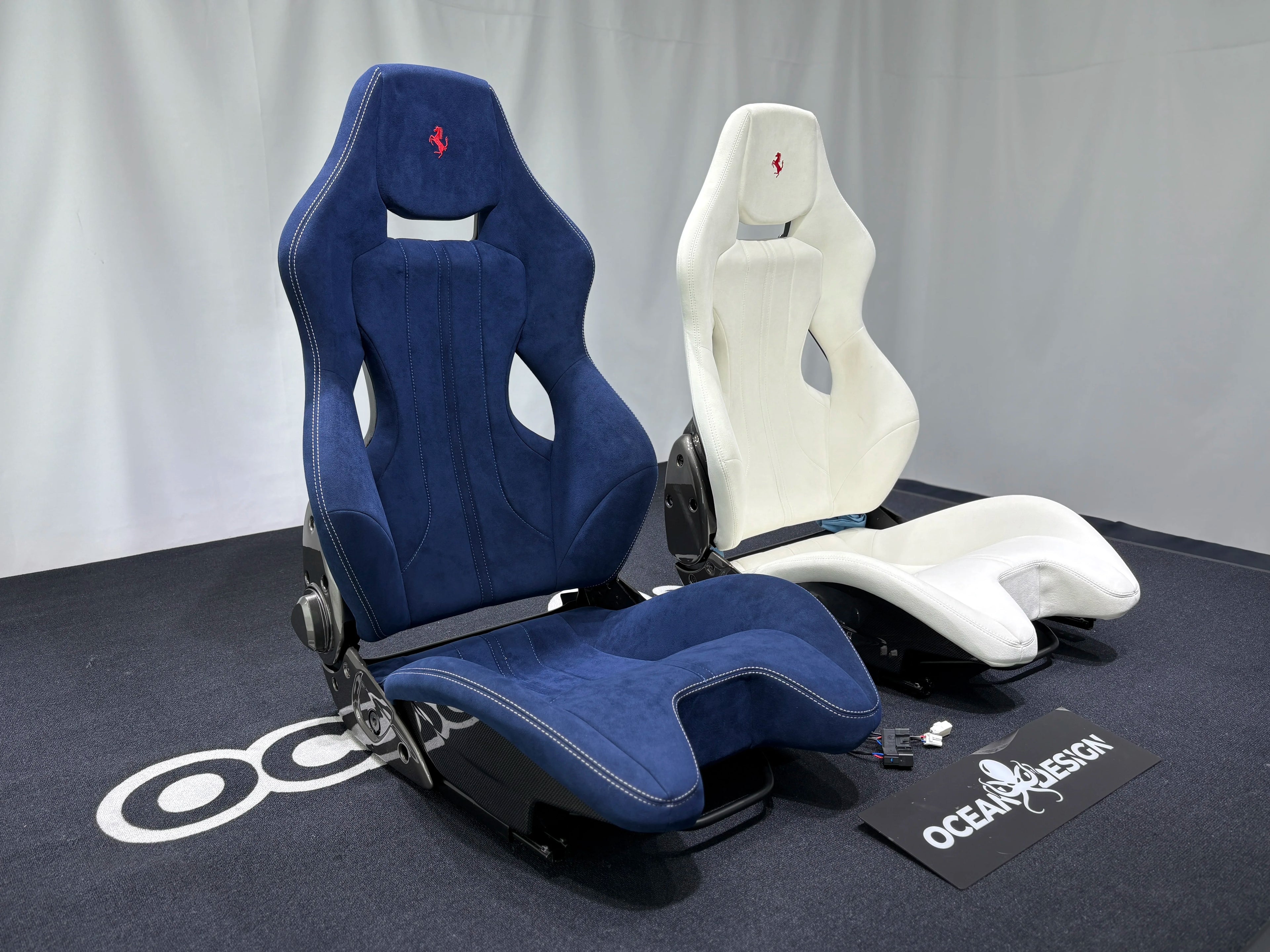 Ferrari F430 458 488 F8 Dry Carbon Fiber One-Piece Racing Bucket Seat – Alcantara, Lightweight