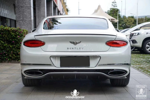 Bentley Continental GT OD E-Style Dry Carbon Fiber Aero Kit – Front Lip, Side Skirts, Rear Lip, Rear Wing