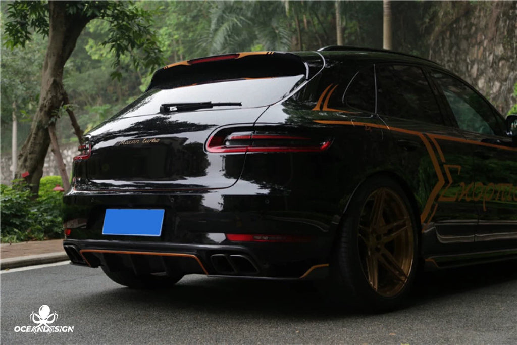 Porsche Macan ARTISAN-Style Carbon Fiber Aero Kit – Front Lip, Side Skirts, Rear Lip, Corner Pieces