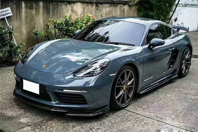 Porsche 718 Boxster Cayman A-Style Carbon Fiber Aero Kit – Front Lip, Side Skirts, Rear Lip, Corner Pieces