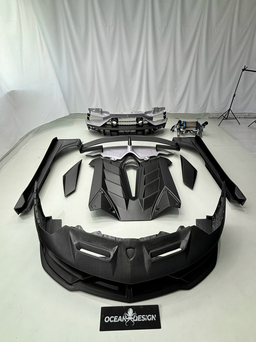 Lamborghini Aventador SVJ-Style Dry Carbon Fiber Full Body Kit (LP700 / LP720 / LP740 / LP750)