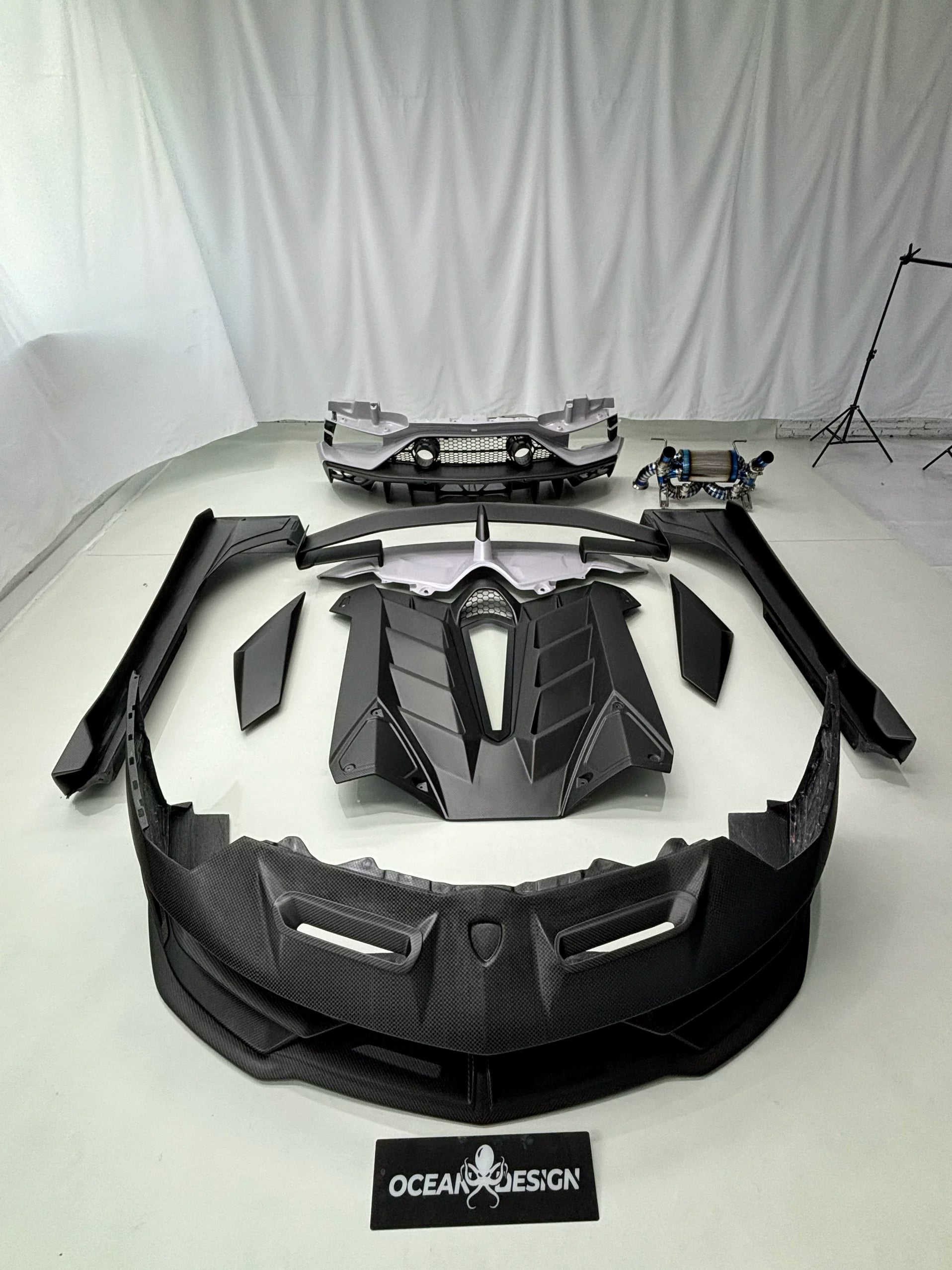 Lamborghini Aventador SVJ-Style Dry Carbon Fiber Full Body Kit (LP700 / LP720 / LP740 / LP750)