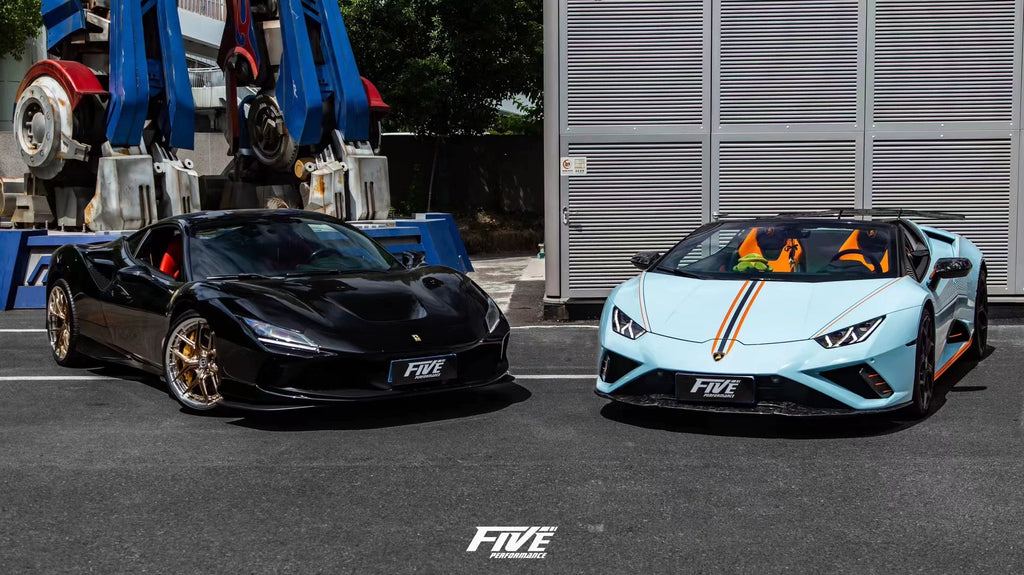 Lamborghini Huracan EVO RWD Novitec N-Style Dry Carbon Fiber Front Lip & Corner Pieces