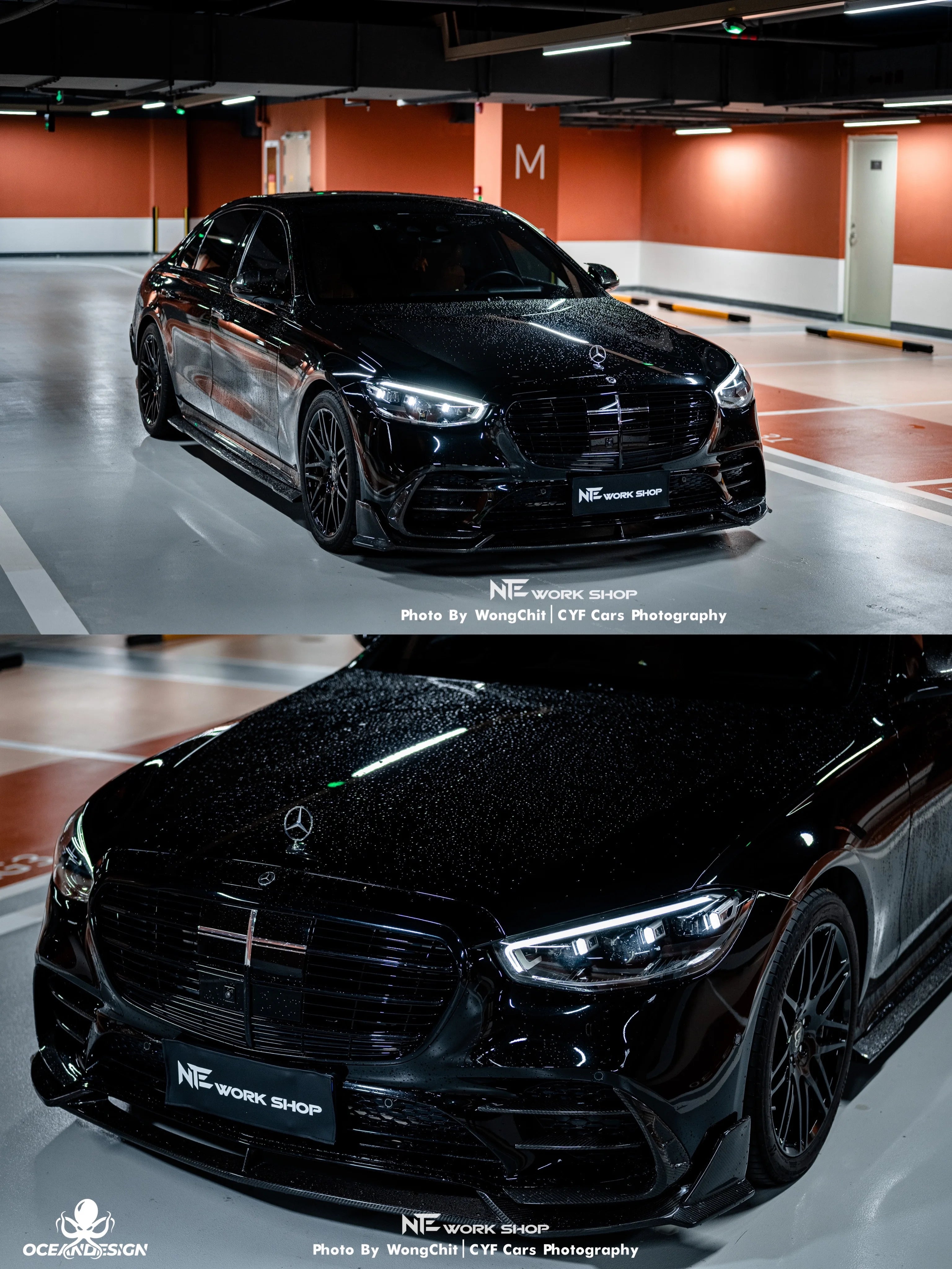 Mercedes-Benz S-Class S450 W223 MSY Style Dry Carbon Fiber Aero Kit – Front Lip, Side Skirts, Rear Lip, Rear Wing, Roof Spoiler, Mirror Covers, Air Vents, Fender Trim