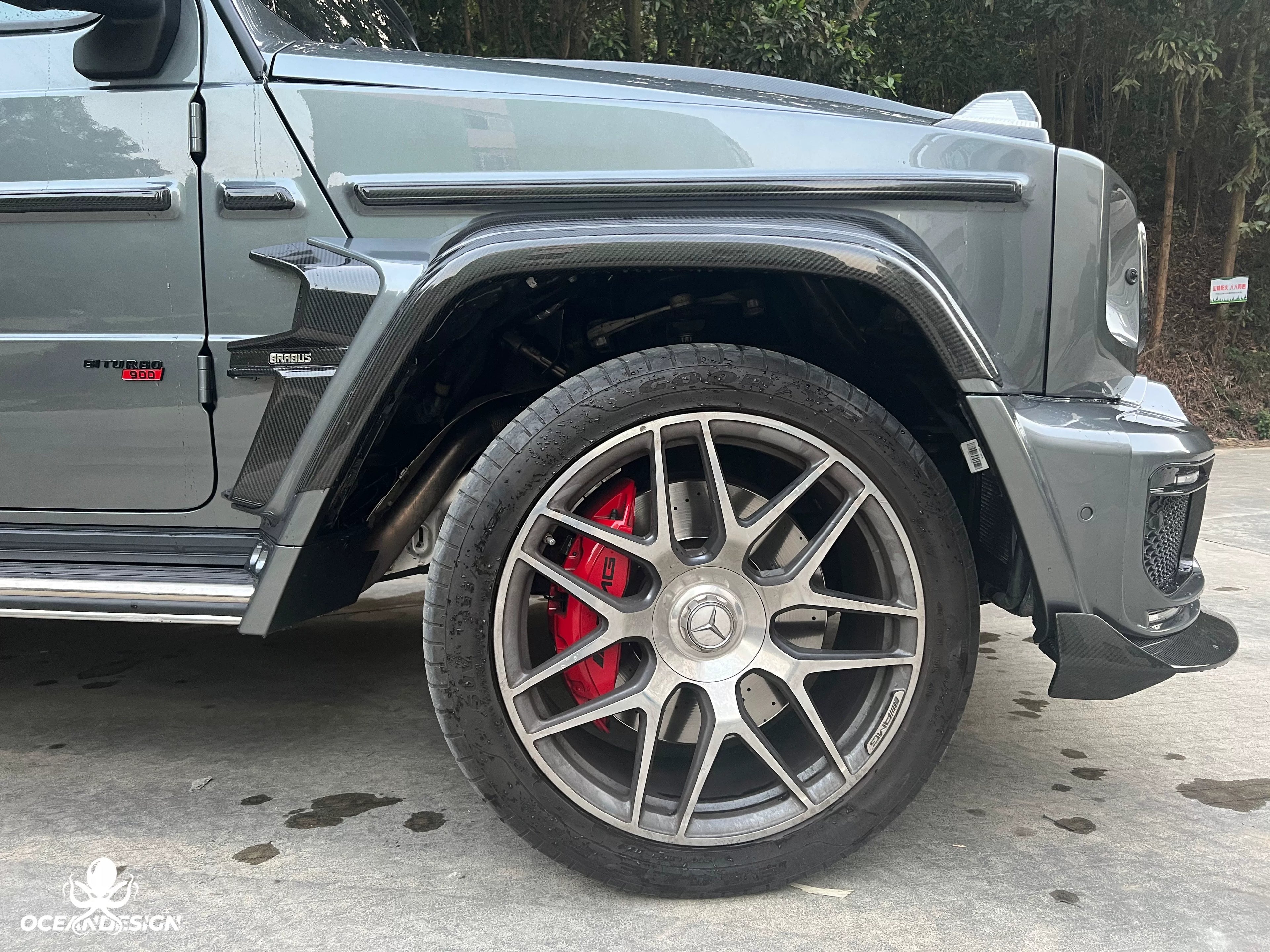 Mercedes-Benz G63 W464 G900 Rocket Style Dry Carbon Fiber Wide Aero Kit – Front Lip, Rear Lip, Rear Wing, Hood, Grille, Wheel Arches, Mirror Caps & Trim