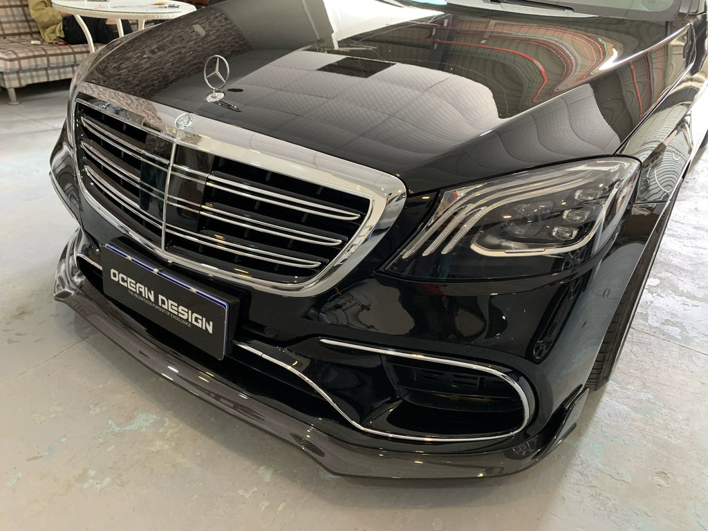 Mercedes-Benz S-Class S63 W222.2 MSY Style Carbon Fiber Aero Kit – Front Lip, Rear Bumper, Side Skirts, Rear Wing, Fender Flares, Hood, Mirror Covers