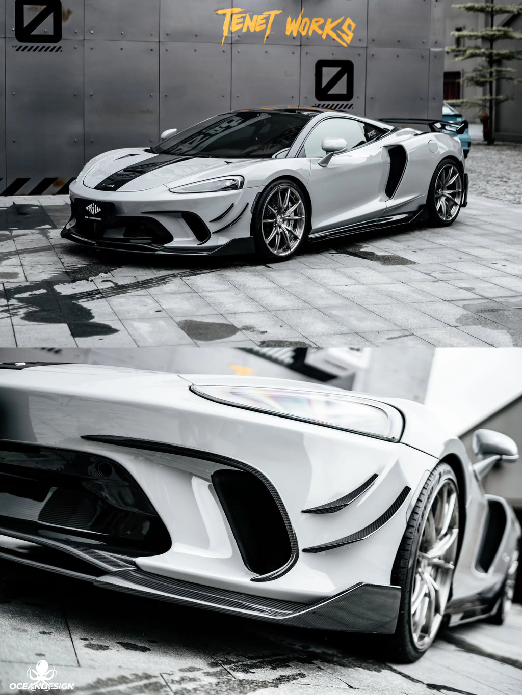 McLaren GT MIW-Style Dry Carbon Fiber Aero Kit – Front Lip, Side Skirts, Rear Lip, Wing, Hood & More