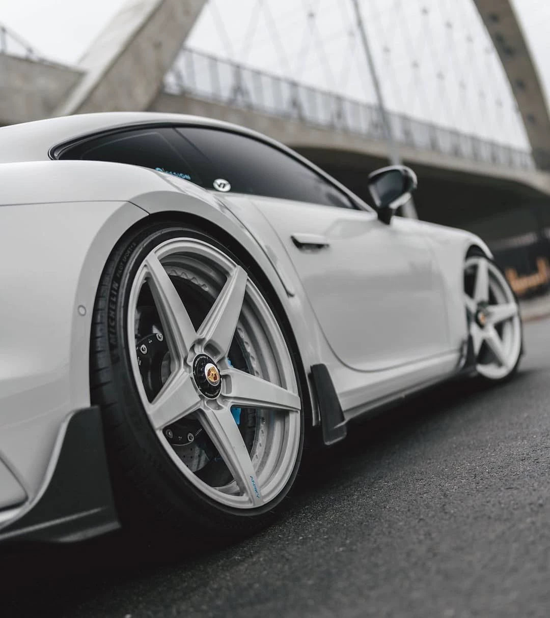 Porsche 911 992.1 Turbo S 9D-Style Dry Carbon Fiber Aero Kit – Front Lip, Hood, Side Skirts, Rear Lip, Wing