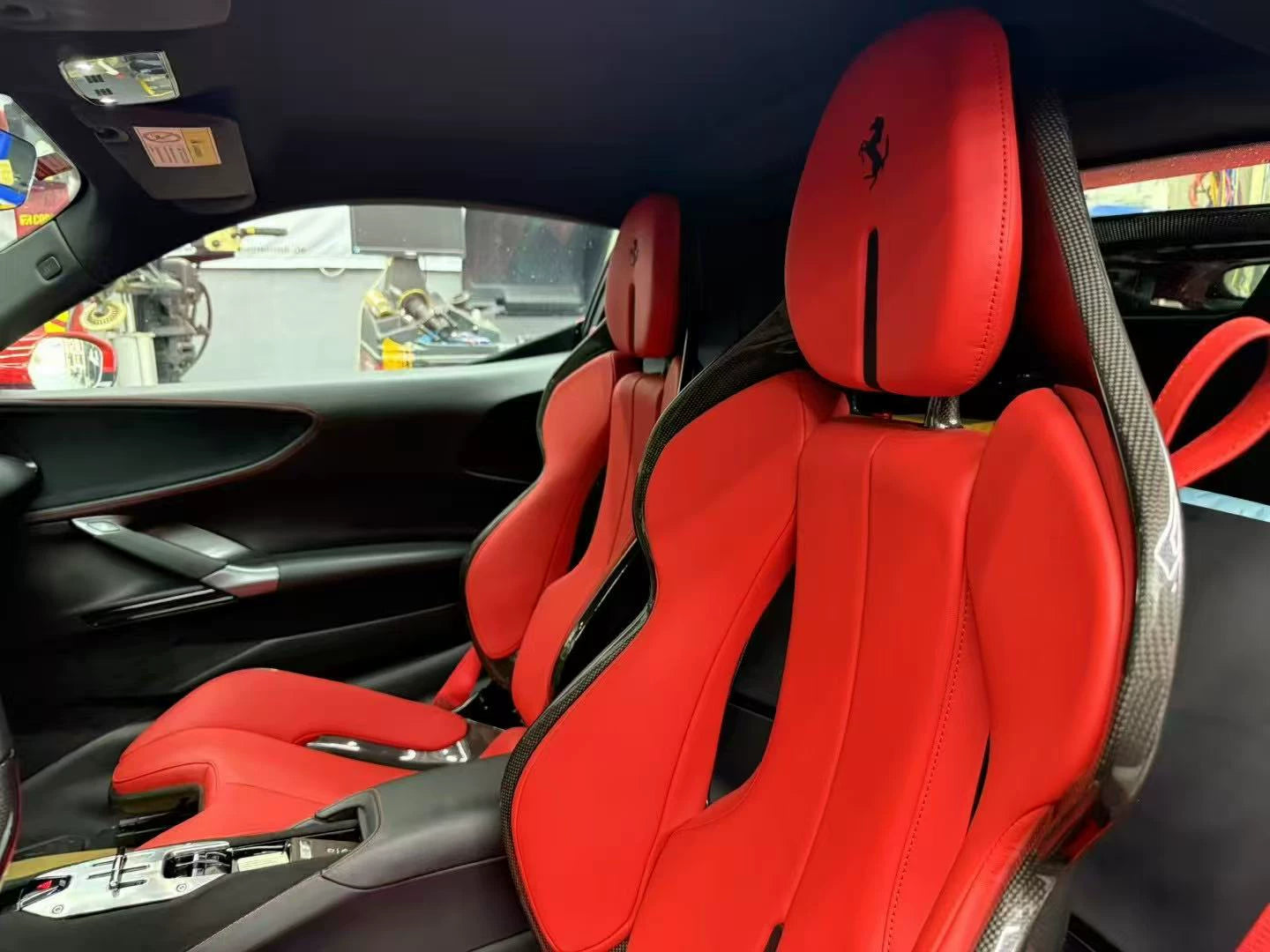 Ferrari 296 GTB / SF90 Dry Carbon Fiber One-Piece Racing Bucket Seat