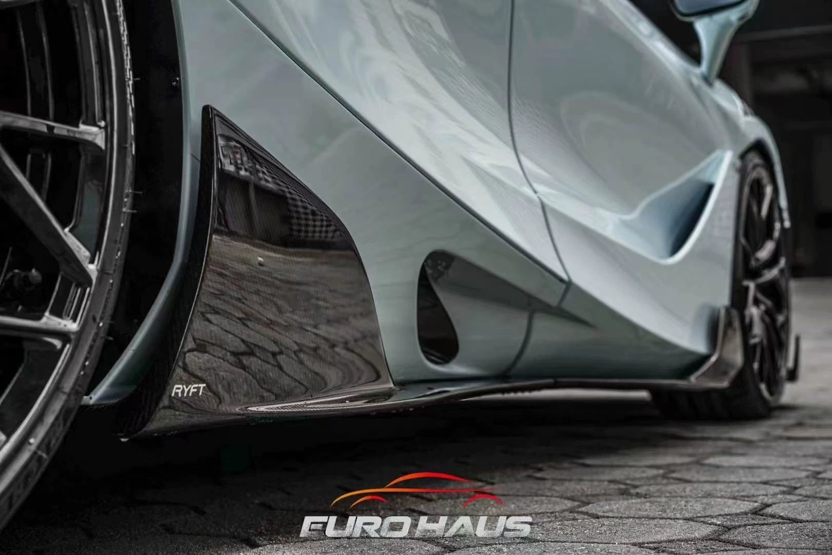 McLaren 720S RYFT-Style Dry Carbon Fiber Aero Kit – Front Lip, Side Skirts, Rear Lip, Wing, Hood