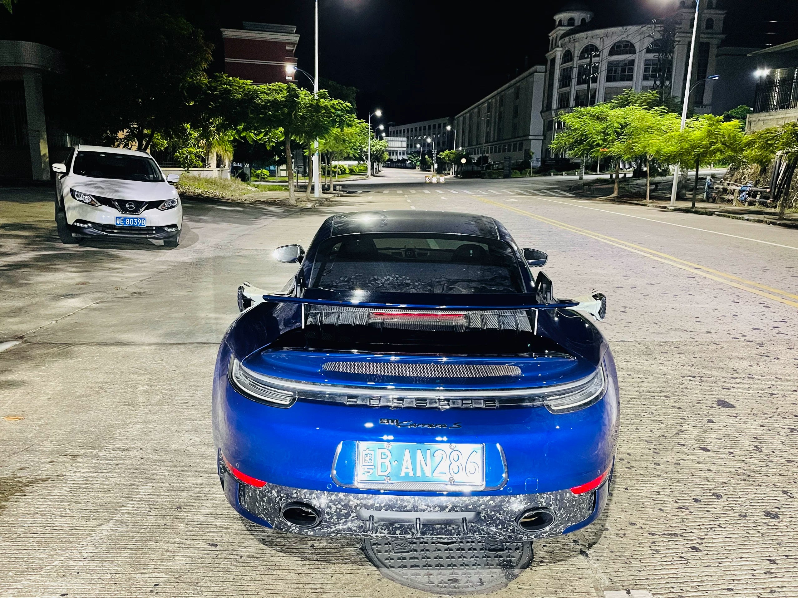 Porsche 911 992.1 Sport Design-Style Dry Carbon Fiber Rear Lip & Wing