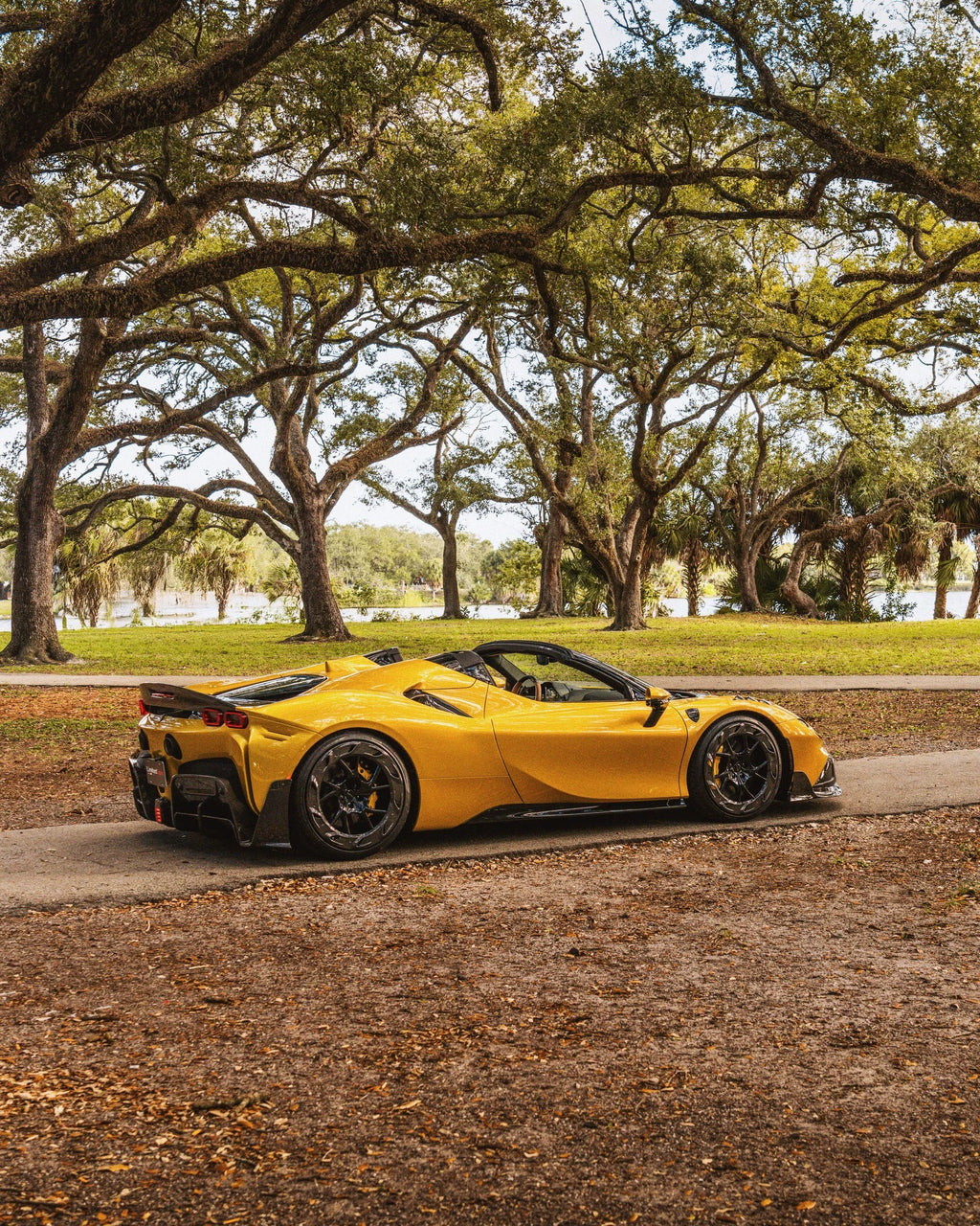 Ferrari SF90 MSY-Style Dry Carbon Fiber Aero Kit – Front Lip, Fenders, Side Skirts, Rear Lip, Wing & More