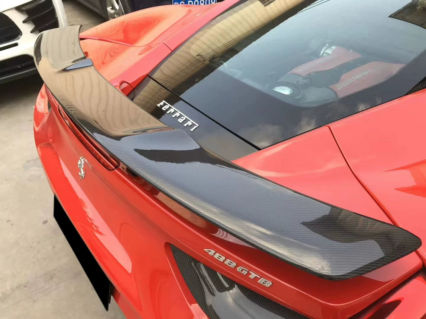 Ferrari 488 GTB Spider N-Style Dry Carbon Fiber Aero Kit – Front Lip, Side Skirts, Rear Lip, Wing & More