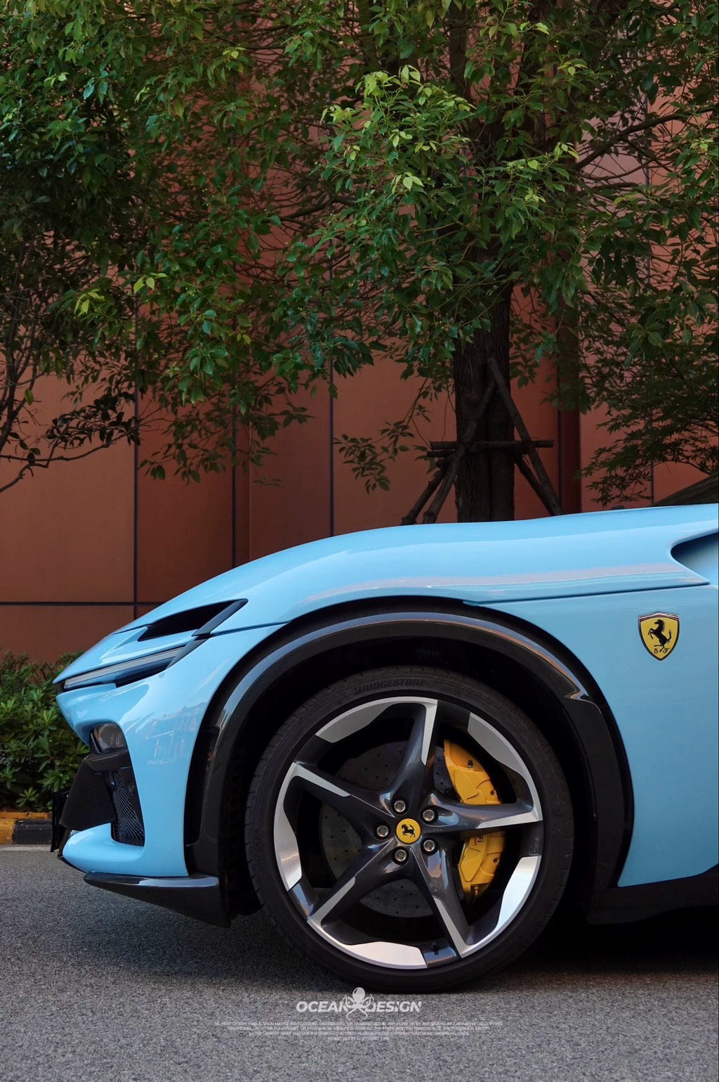 Ferrari Purosangue OEM-Style Dry Carbon Fiber Aero Kit – Front Lip, Side Skirts, Rear Lip, Wheel Arches