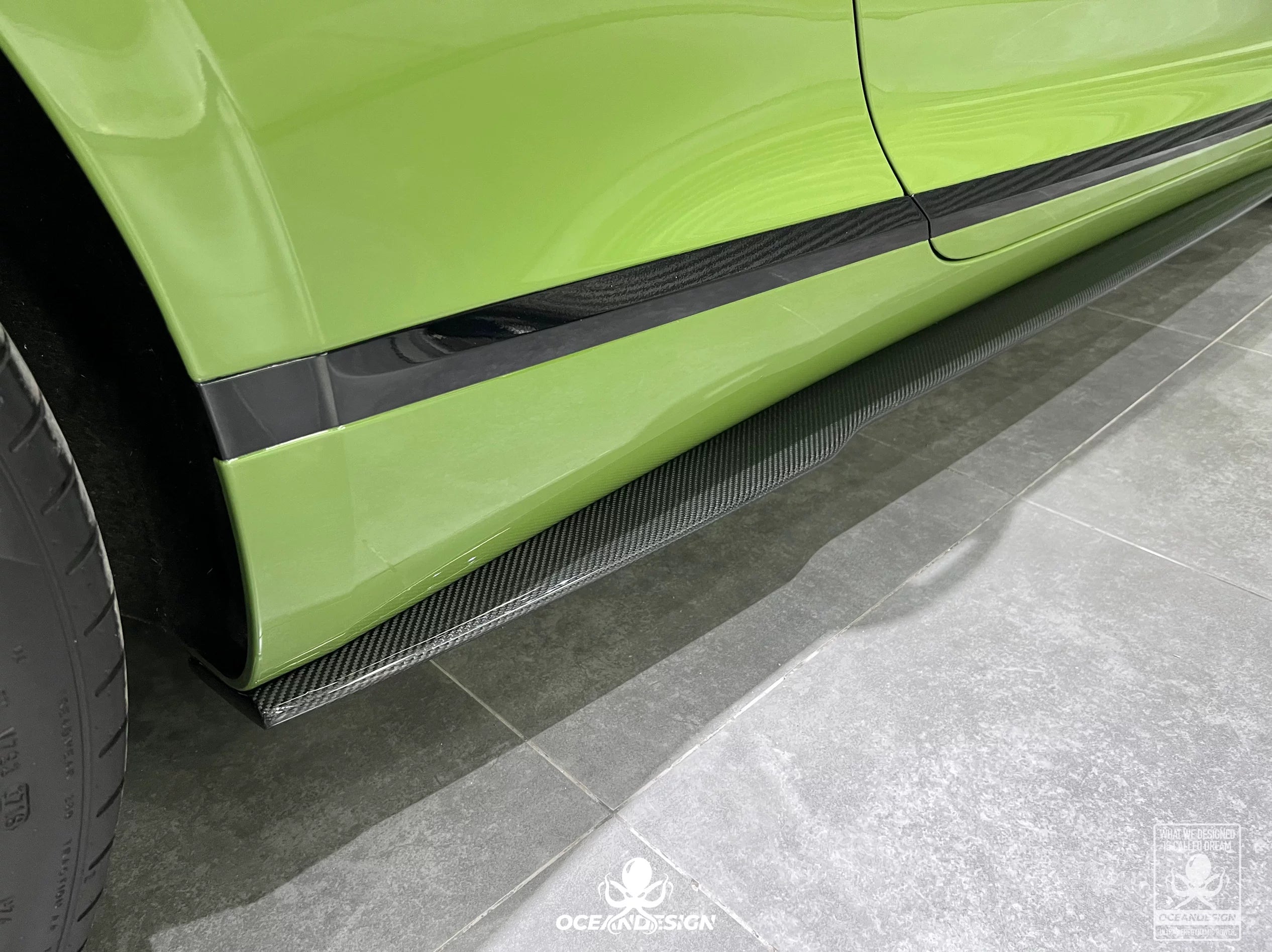 Bentley Continental GT OD E-Style Dry Carbon Fiber Aero Kit – Front Lip, Side Skirts, Rear Lip, Rear Wing