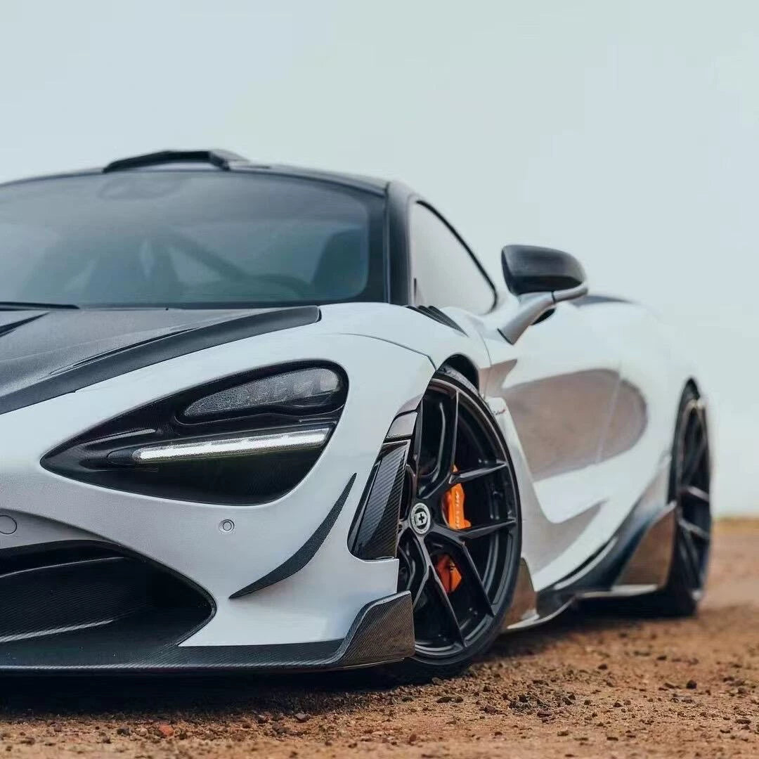 McLaren 720S RYFT-Style Dry Carbon Fiber Aero Kit – Front Lip, Side Skirts, Rear Lip, Wing, Hood