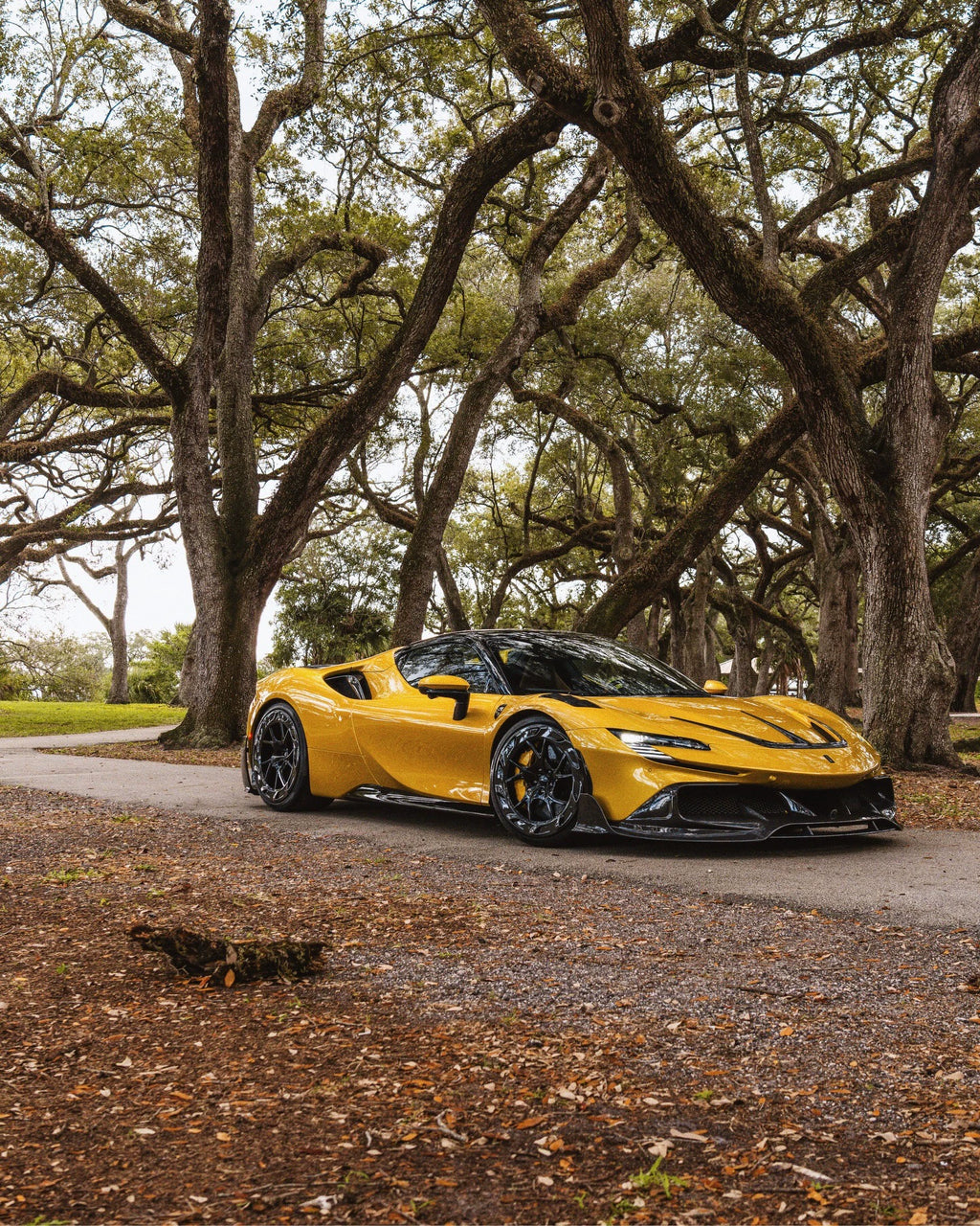 Ferrari SF90 MSY-Style Dry Carbon Fiber Aero Kit – Front Lip, Fenders, Side Skirts, Rear Lip, Wing & More