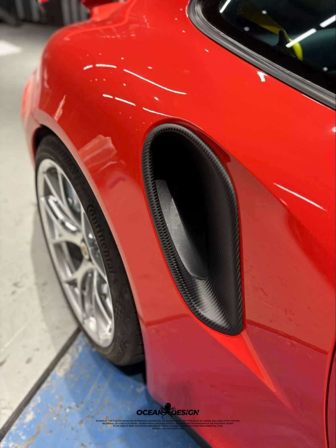 Porsche 911 991 Turbo S Topcar-Style Carbon Fiber Aero Kit – Front & Rear Bumpers, Lip, Wing, Hood