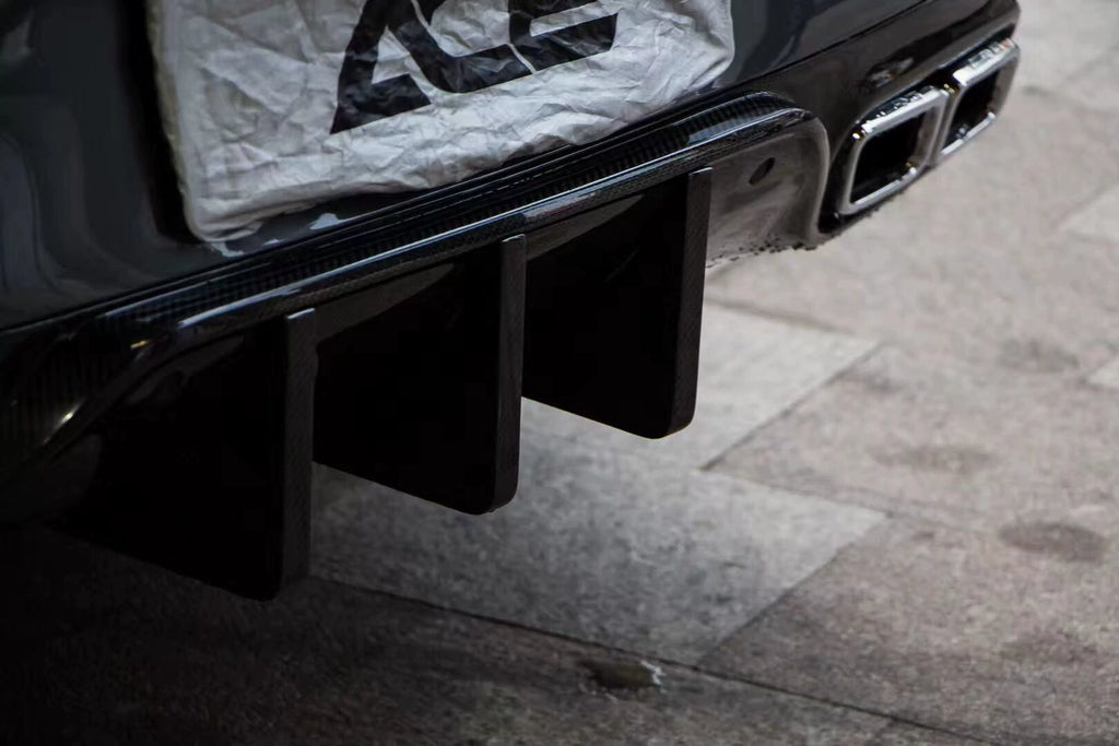Mercedes-Benz C63 AMG W205 Coupe & Sedan Mode Carbon Style Carbon Fiber Aero Kit – Front Lip, Side Skirts, Rear Lip