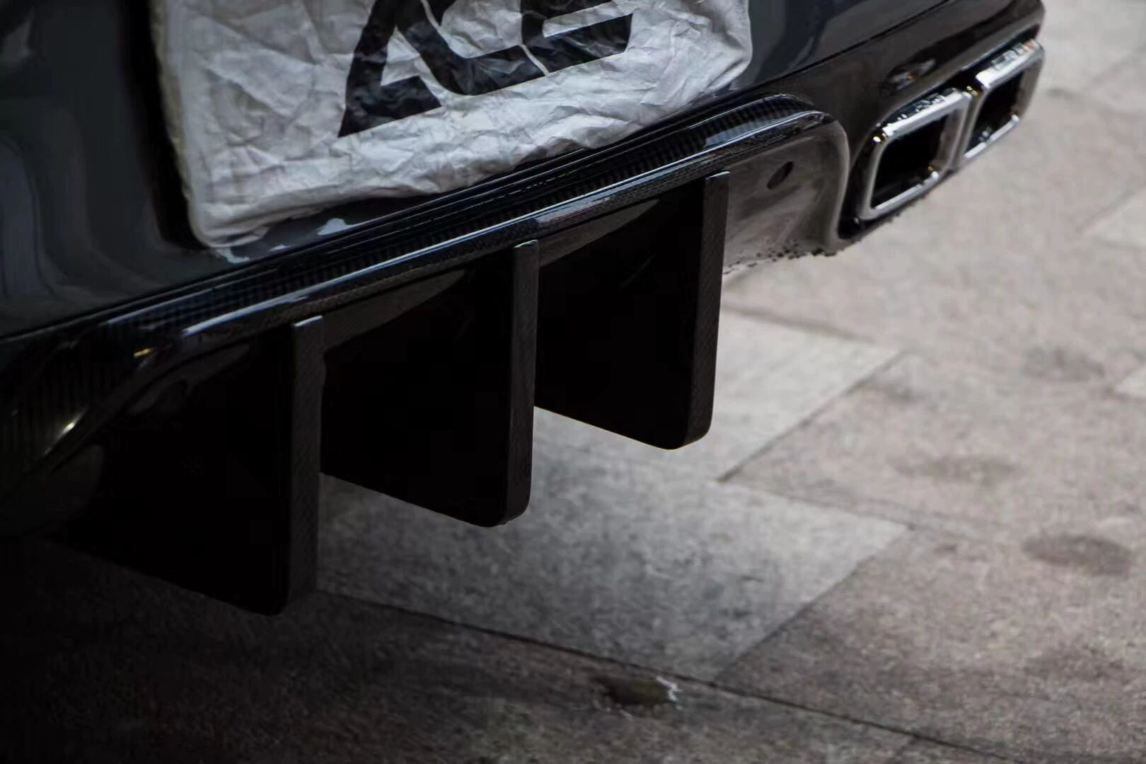 Mercedes-Benz C63 AMG W205 Coupe & Sedan Mode Carbon Style Carbon Fiber Aero Kit – Front Lip, Side Skirts, Rear Lip