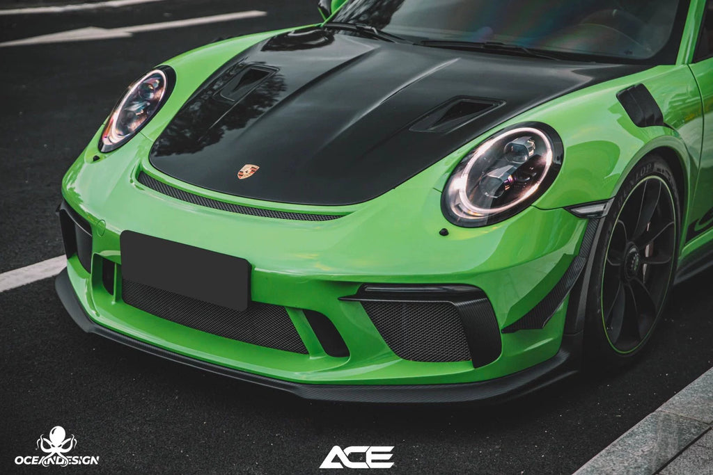 Porsche 991 GT3 RS OEM-Style Dry Carbon Fiber Aero Kit – Front Lip, Side Skirts, Hood, Wing, Mirrors & More