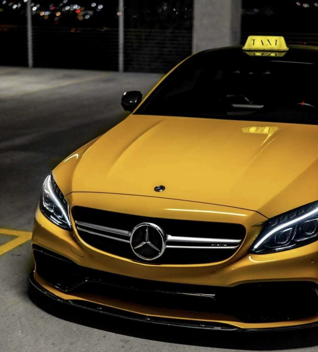 Mercedes-Benz C63 AMG Coupe W205 Edition One Style Carbon Fiber Aero Kit – Center Lip, Front Bumper Vents, Rear Lip, Rear Wing, Rear Diffuser