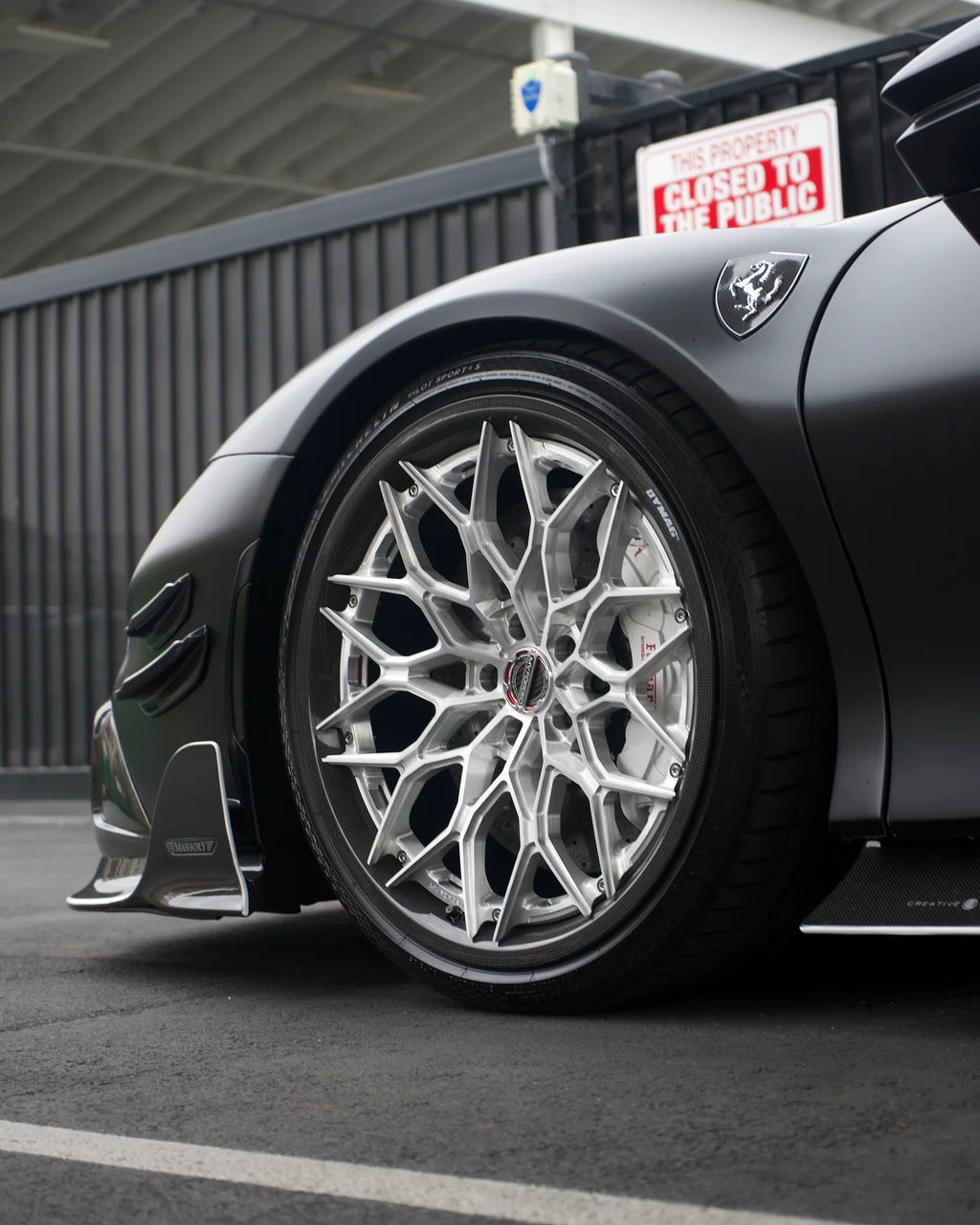Ferrari SF90 MSY-Style Dry Carbon Fiber Aero Kit – Front Lip, Fenders, Side Skirts, Rear Lip, Wing & More