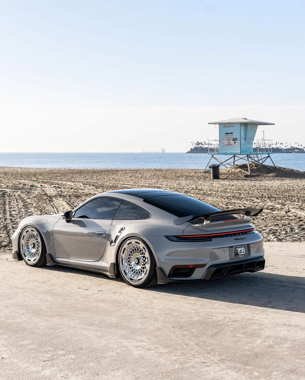 Porsche 911 992.1 Turbo S 9D-Style Dry Carbon Fiber Aero Kit – Front Lip, Hood, Side Skirts, Rear Lip, Wing