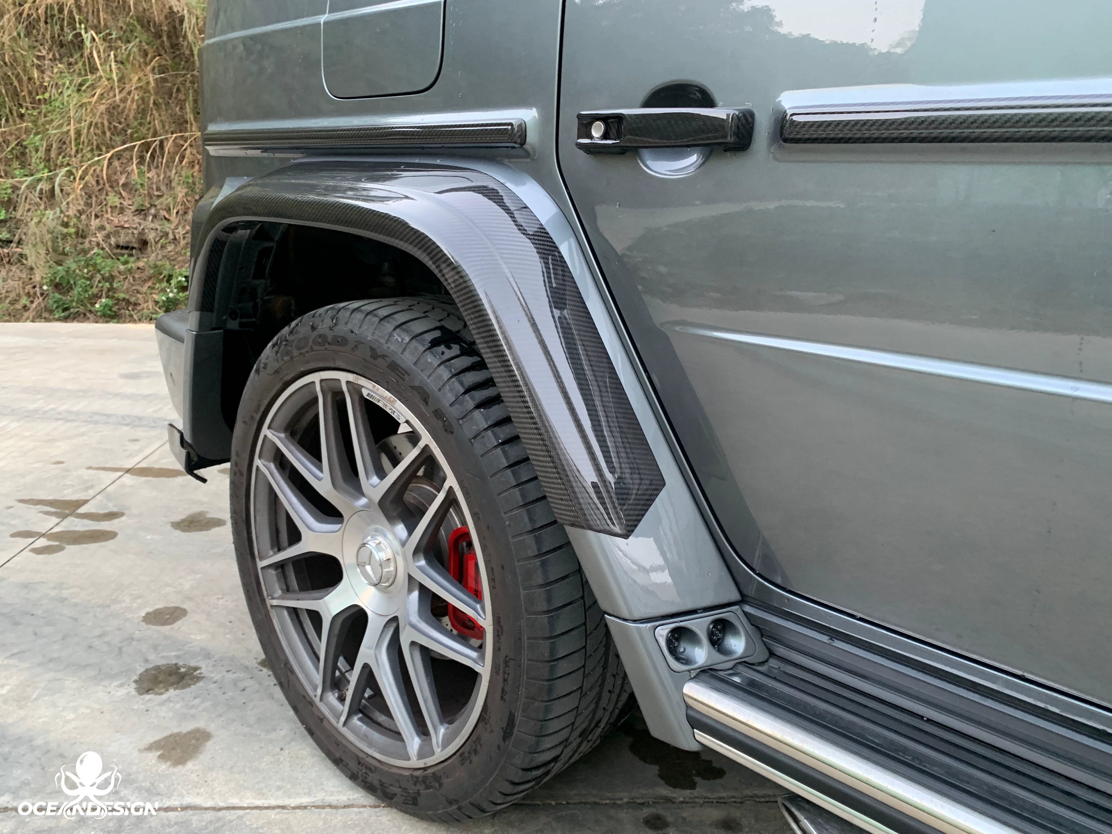 Mercedes-Benz G63 W464 G900 Rocket Style Dry Carbon Fiber Wide Aero Kit – Front Lip, Rear Lip, Rear Wing, Hood, Grille, Wheel Arches, Mirror Caps & Trim