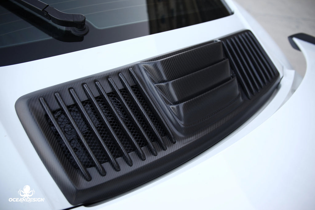 Porsche 911 991 Turbo S Topcar-Style Carbon Fiber Aero Kit – Front & Rear Bumpers, Lip, Wing, Hood