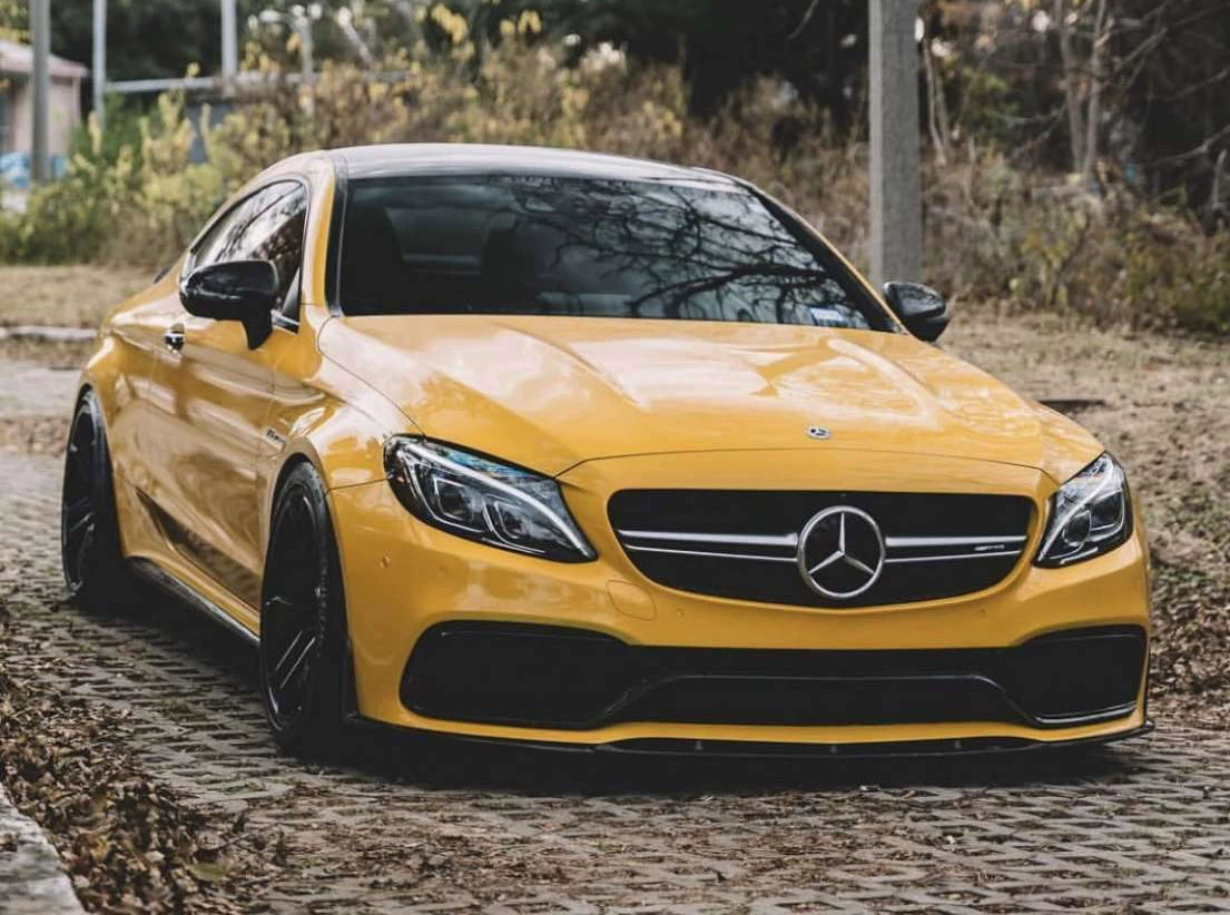 Mercedes-Benz C63 AMG Coupe W205 Edition One Style Carbon Fiber Aero Kit – Center Lip, Front Bumper Vents, Rear Lip, Rear Wing, Rear Diffuser