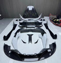 McLaren 720S RYFT-Style Dry Carbon Fiber Aero Kit – Front Lip, Side Skirts, Rear Lip, Wing, Hood