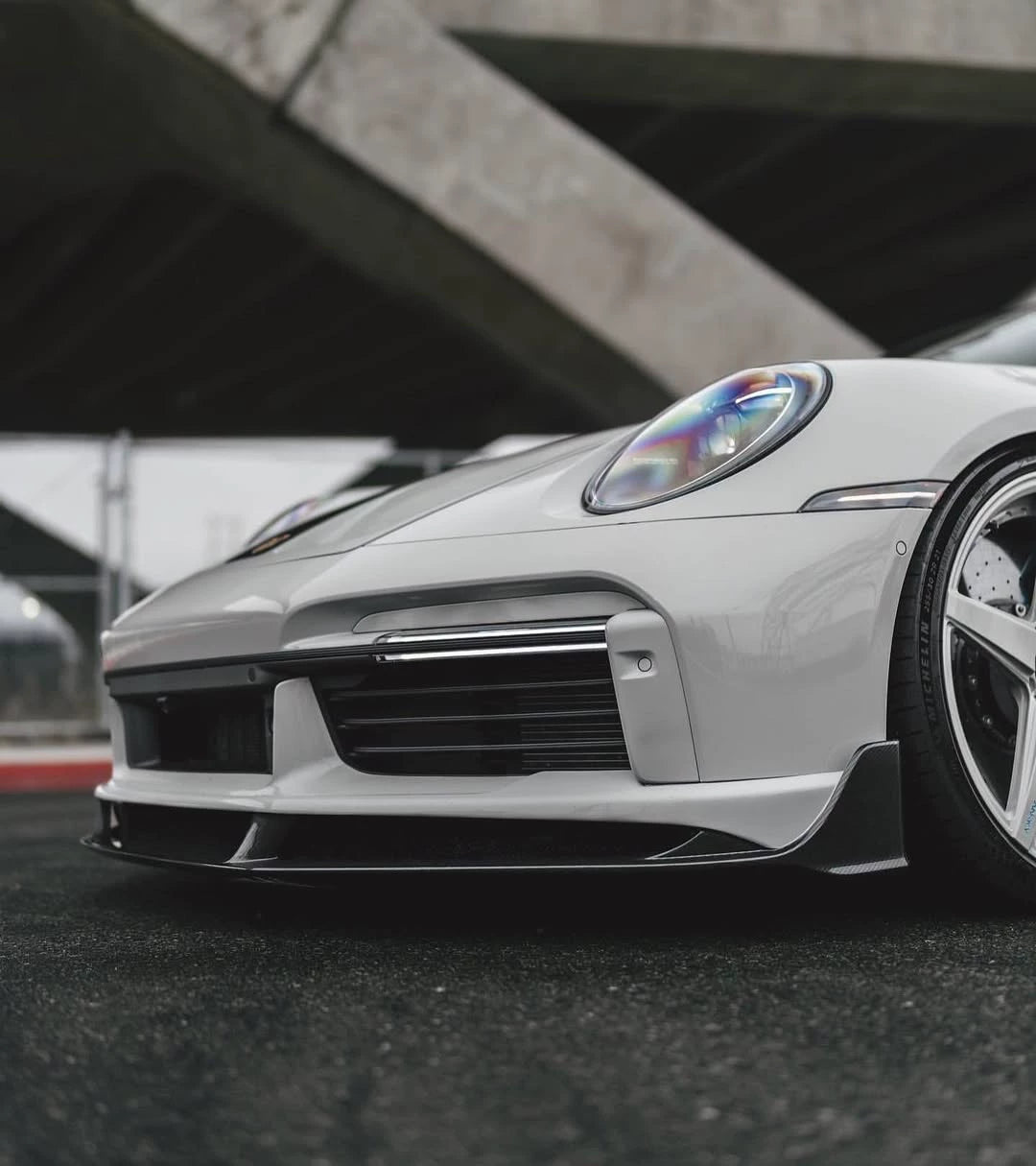 Porsche 911 992.1 Turbo S 9D-Style Dry Carbon Fiber Aero Kit – Front Lip, Hood, Side Skirts, Rear Lip, Wing