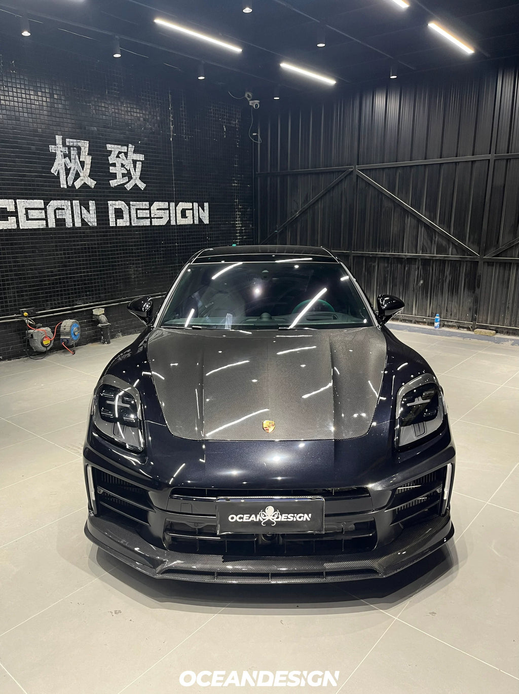 Porsche Panamera 2024+ Ocean Design-Style Dry Carbon Fiber Aero Kit – Front Lip, Side Skirts, Hood, Wing & More
