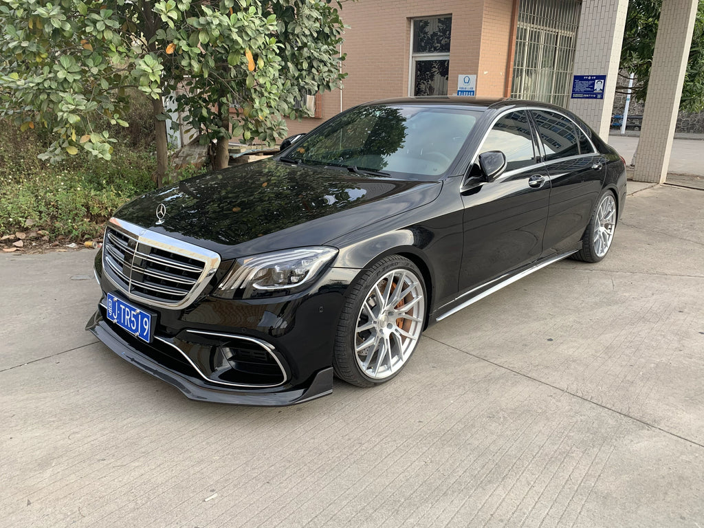 Mercedes-Benz S-Class S63 W222.2 MSY Style Carbon Fiber Aero Kit – Front Lip, Rear Bumper, Side Skirts, Rear Wing, Fender Flares, Hood, Mirror Covers