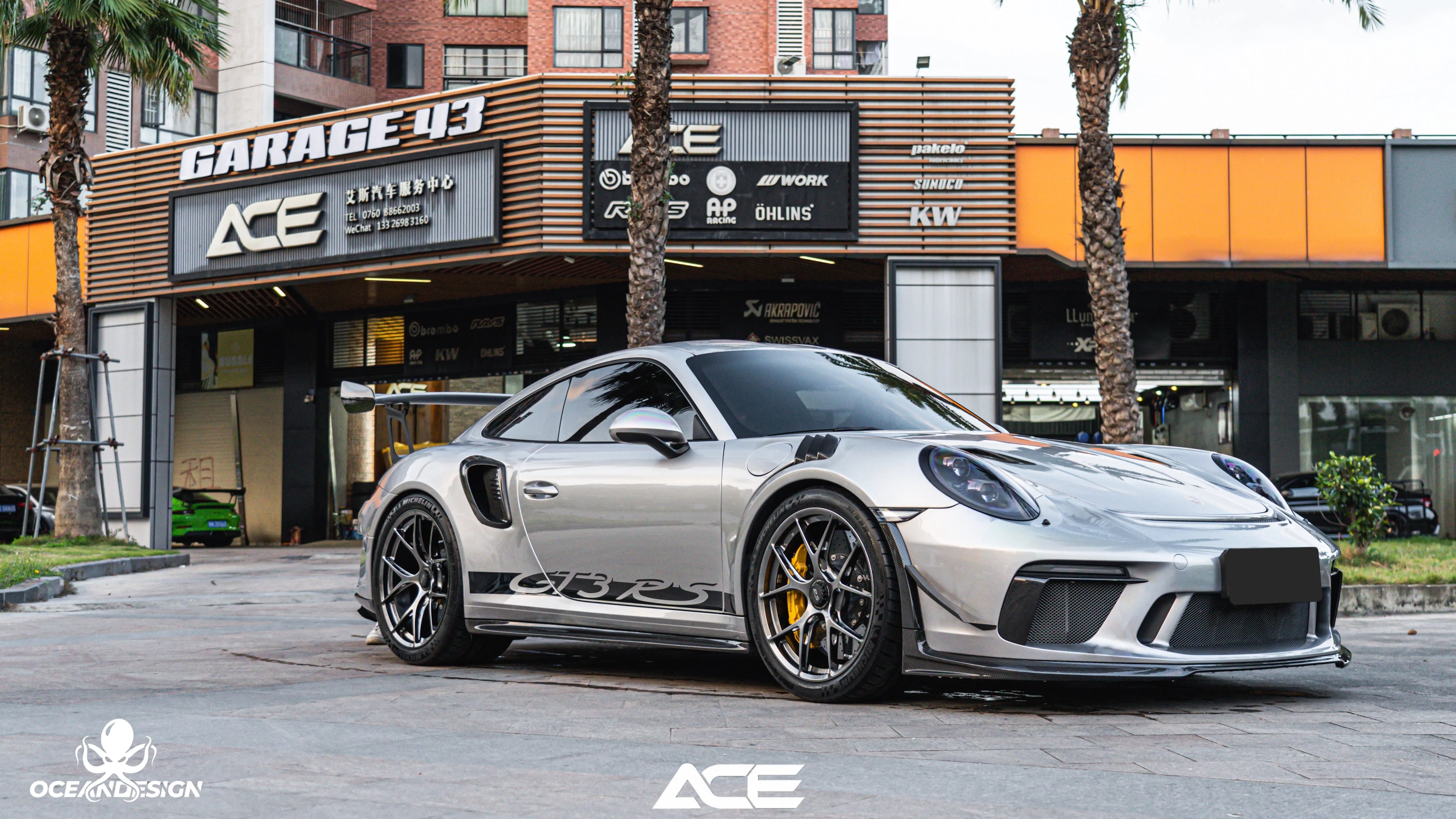 Porsche 991 GT3 RS OEM-Style Dry Carbon Fiber Aero Kit – Front Lip, Side Skirts, Hood, Wing, Mirrors & More