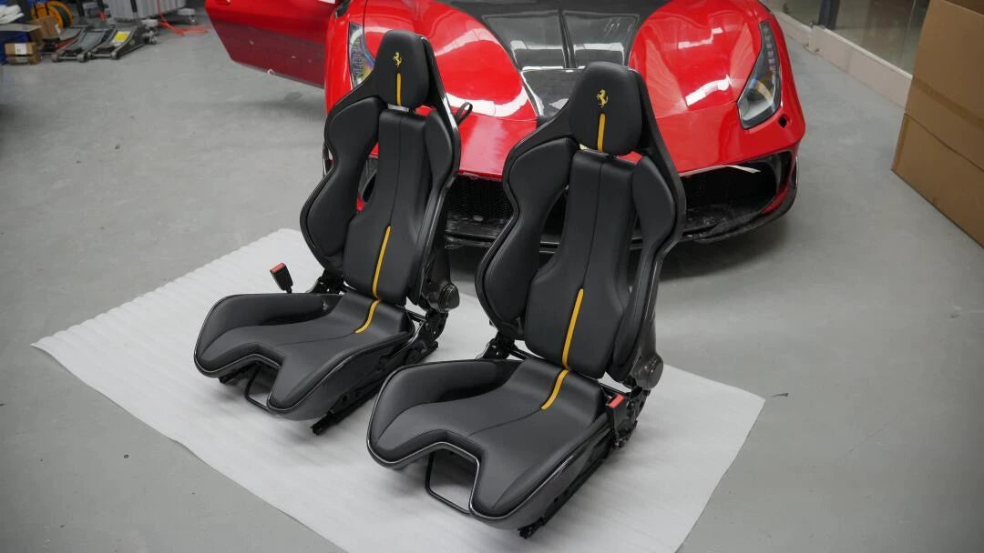 Ferrari 296 GTB / SF90 Dry Carbon Fiber One-Piece Racing Bucket Seat