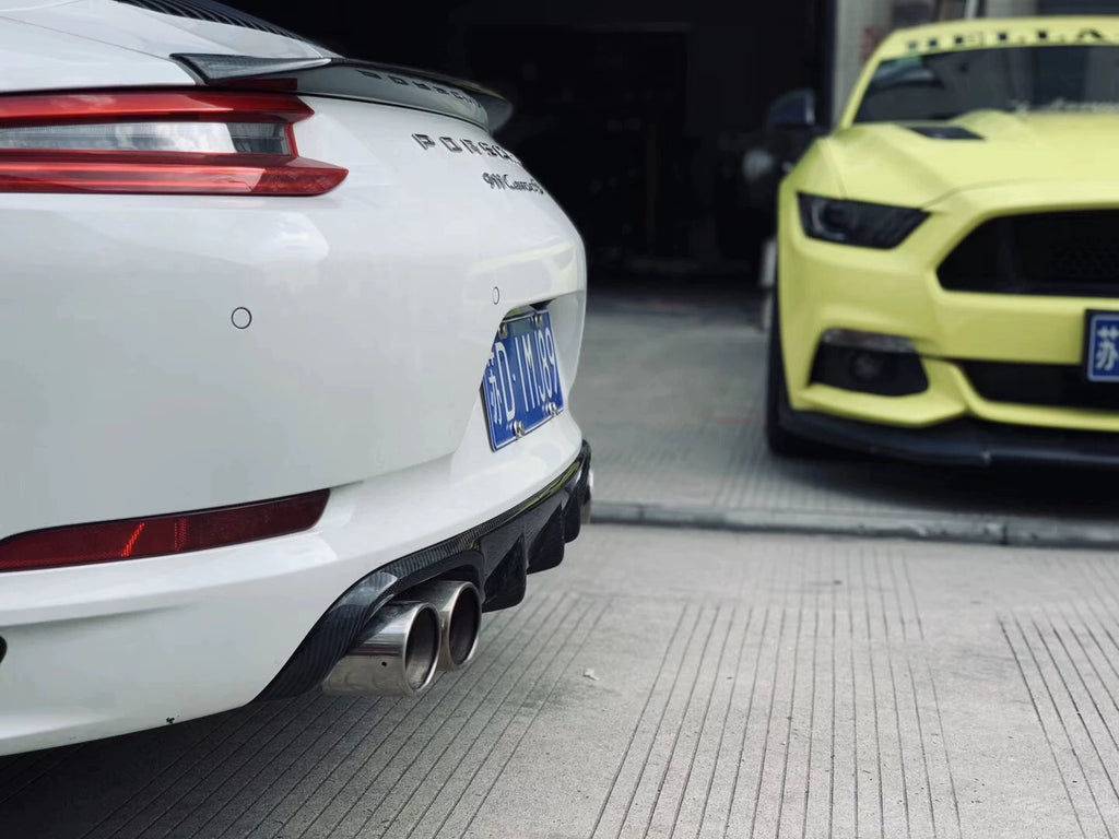 Porsche 911 991.2 Ocean Design-Style Carbon Fiber Aero Kit – Front Lip, Side Skirts, Rear Lip, Wing