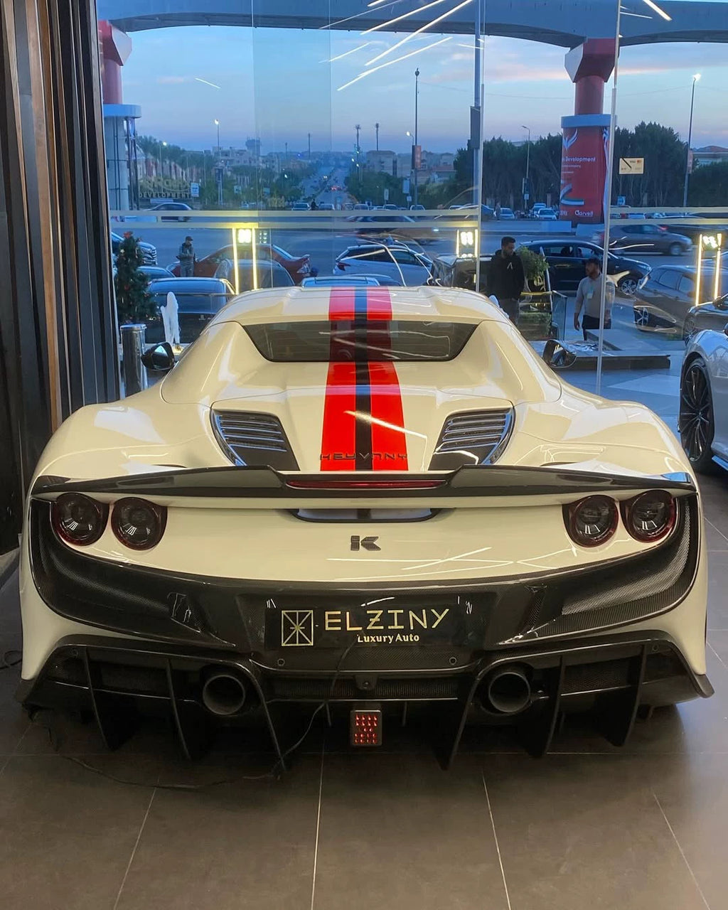 Ferrari F8 Tributo Keyvany-Style Dry Carbon Fiber Aero Kit – Front Lip, Side Skirts, Rear Lip, Wing & More