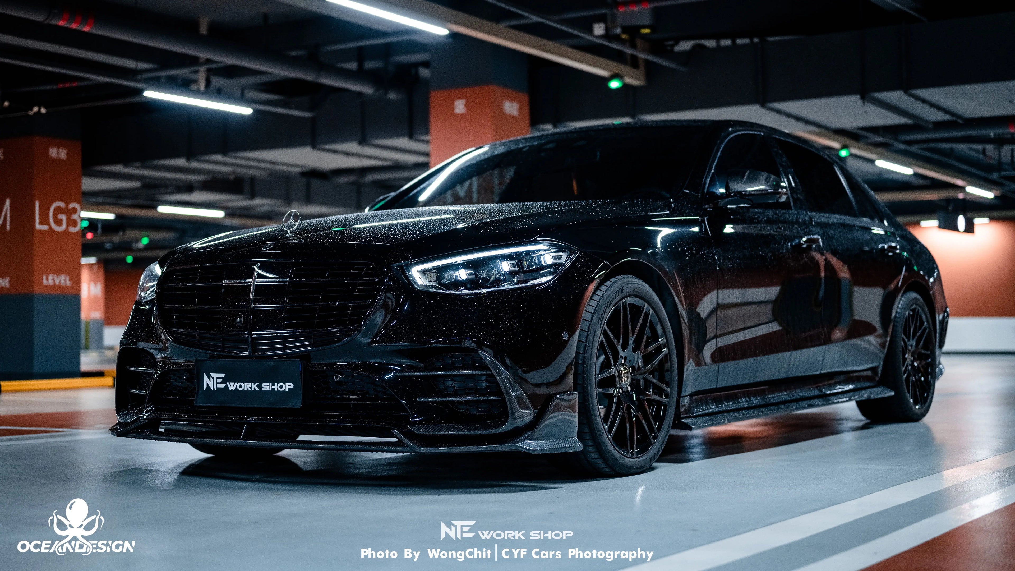Mercedes-Benz S-Class S450 W223 MSY Style Dry Carbon Fiber Aero Kit – Front Lip, Side Skirts, Rear Lip, Rear Wing, Roof Spoiler, Mirror Covers, Air Vents, Fender Trim