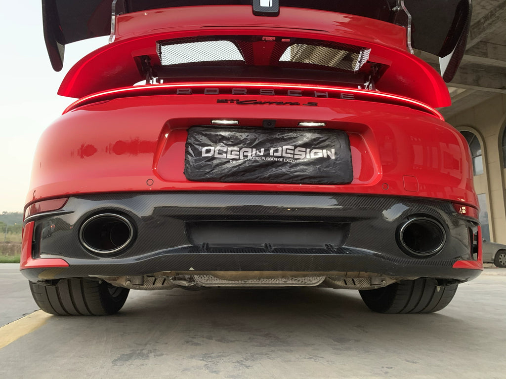 Porsche 911 992.1 Techart-Style Carbon Fiber Aero Kit – Front Lip, Side Skirts, Rear Lip, Wing, Roof Spoiler