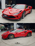 Ferrari F8 Tributo MSY-Style Dry Carbon Fiber Aero Kit – Front Lip, Side Skirts, Rear Lip, Wing, Canards & More